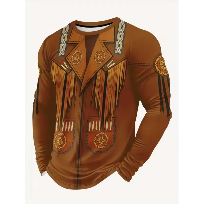 3D Printing Custom - 3D Print Casual Long Sleeve Men