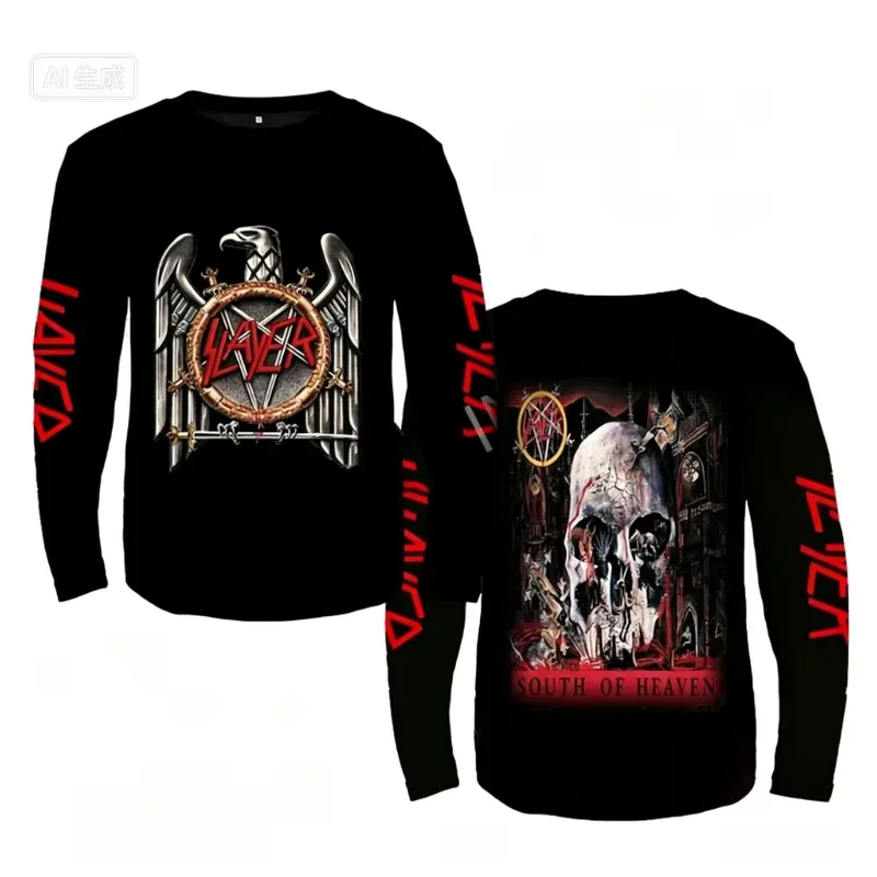 3D Long Sleeve Rock Slayer Ban - 3D Printing Custom 评论和价格