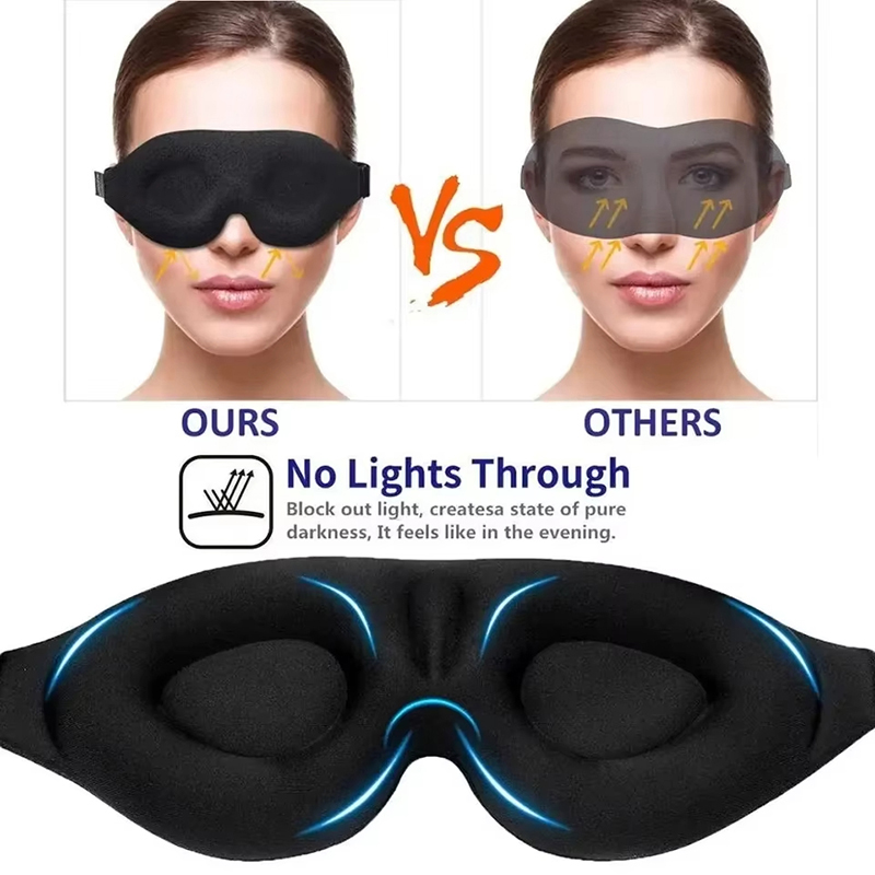 1/2/3PCS 3D Full Shading Sleep - 3D Printing Mask 评论和价格