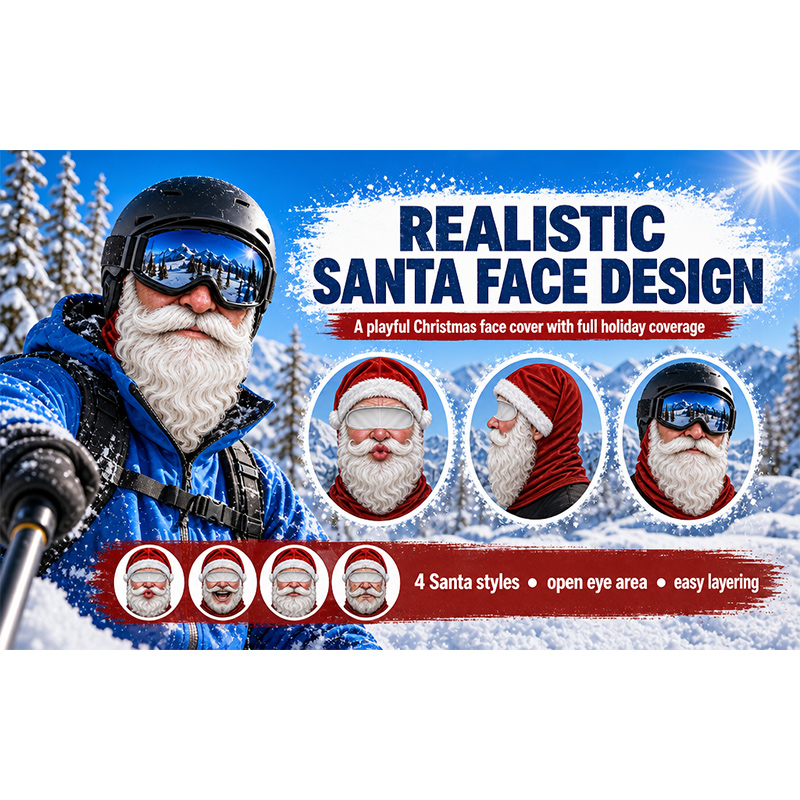 3D Funny Old Man Ski Mask Chri - 3D Printing Mask 评论和价格