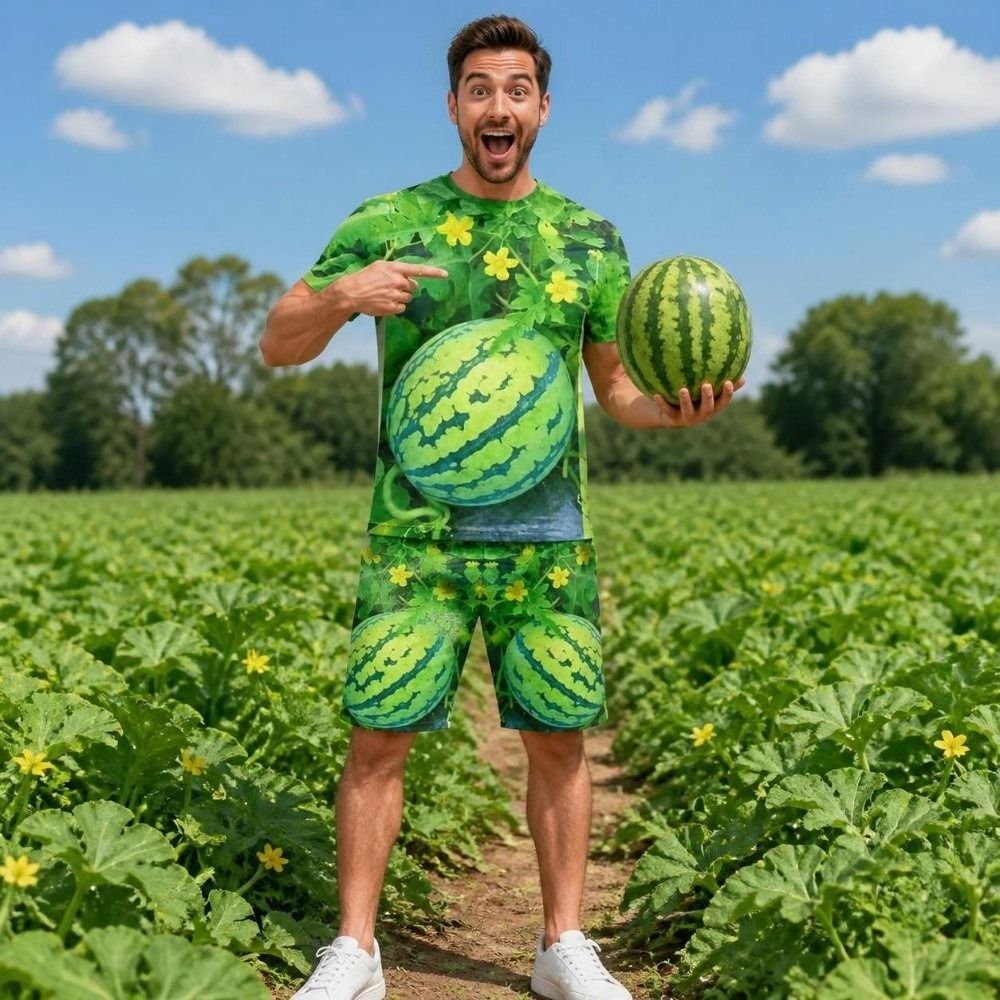 3D Print Fruit Graphic Tee Sho - 3D Printing Custom 评论和价格