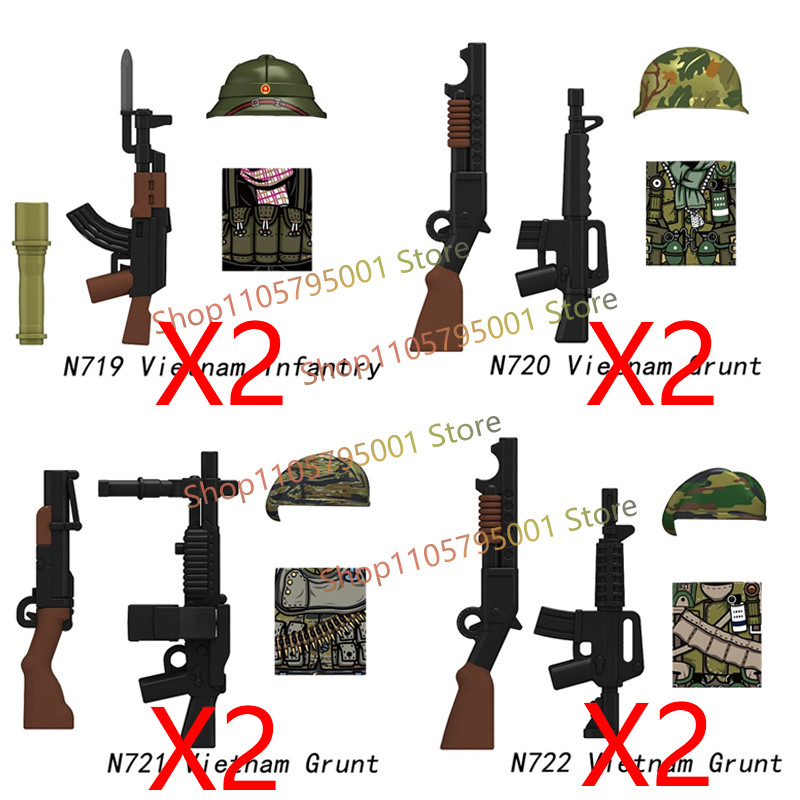 Military US Soldiers Figures B - 3D Printing Lego Bricks 评论和价格
