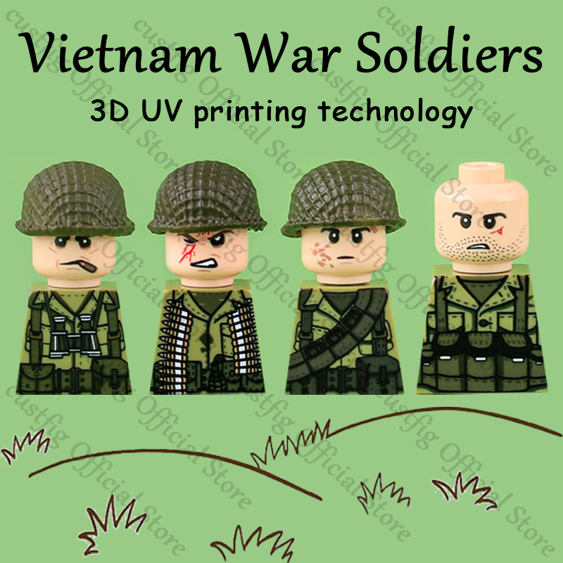 WW2 Soldier Figures Weapon 3D  - 3D Printing Lego Bricks 评论和价格