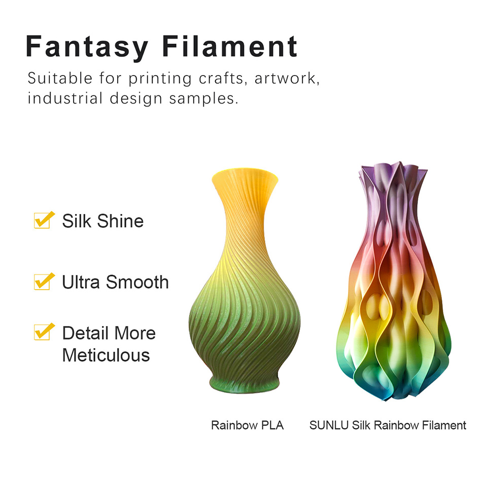 SUNLU SILK PLA 3D Filament 1.7 - 3D Printing Nylon 评论和价格