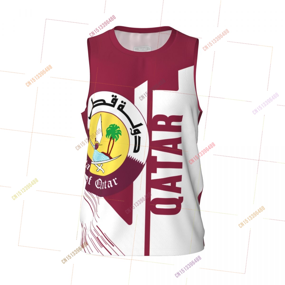 2027 Qatar 3D Flag Sports T-sh - 3D Printing Qatar 评论和价格